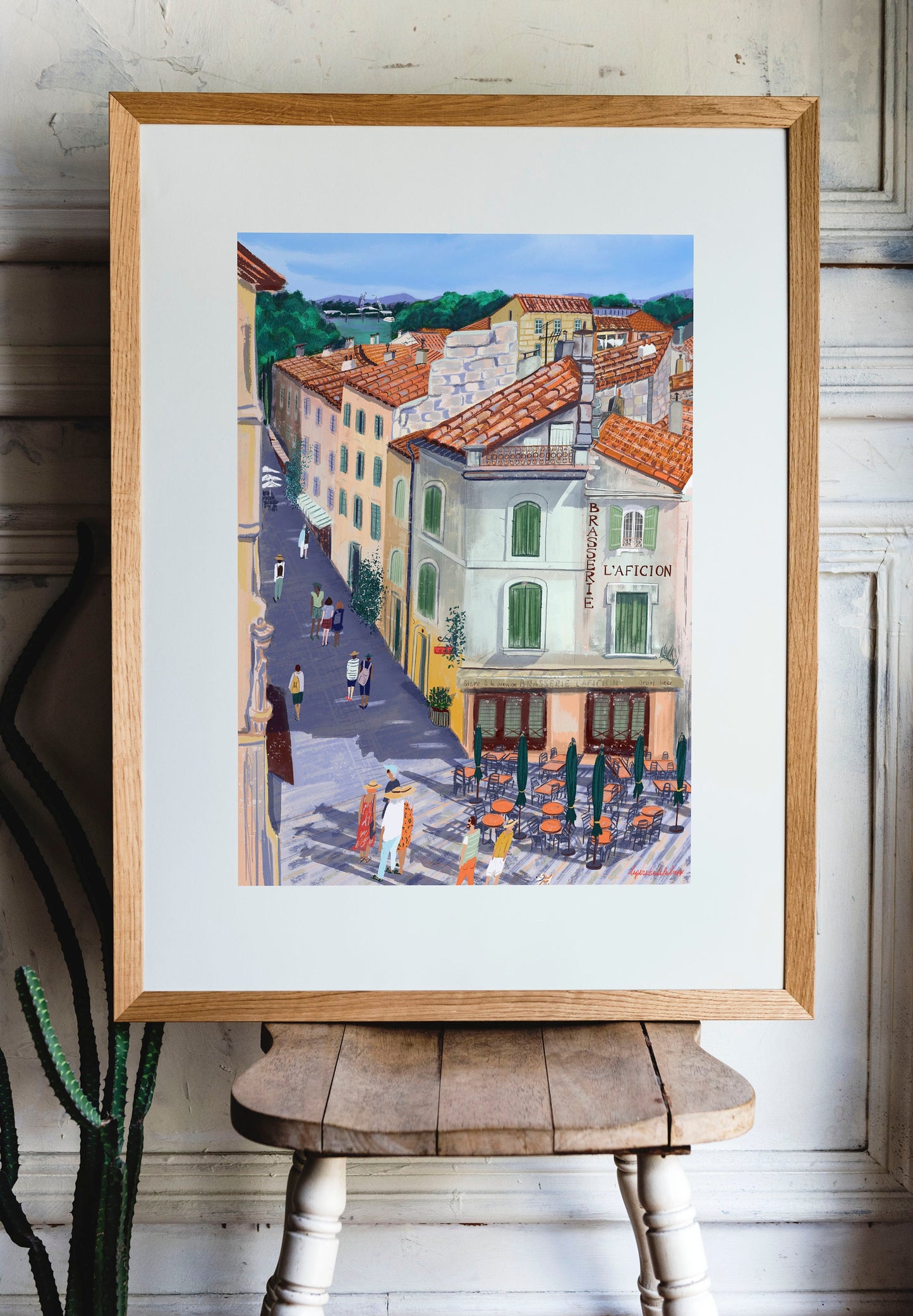 Arles France Art Poster: Provence Travel Print