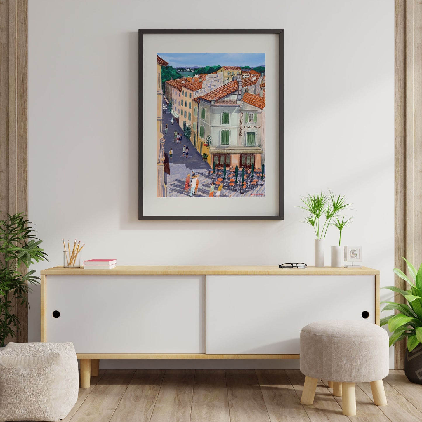 Arles France Art Poster: Provence Travel Print