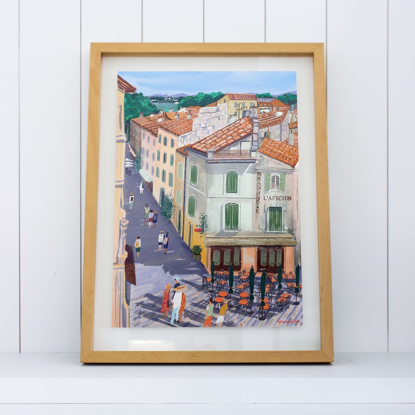 Arles France Art Poster: Provence Travel Print