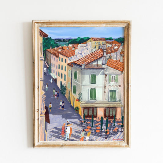 Arles France Art Poster: Provence Travel Print