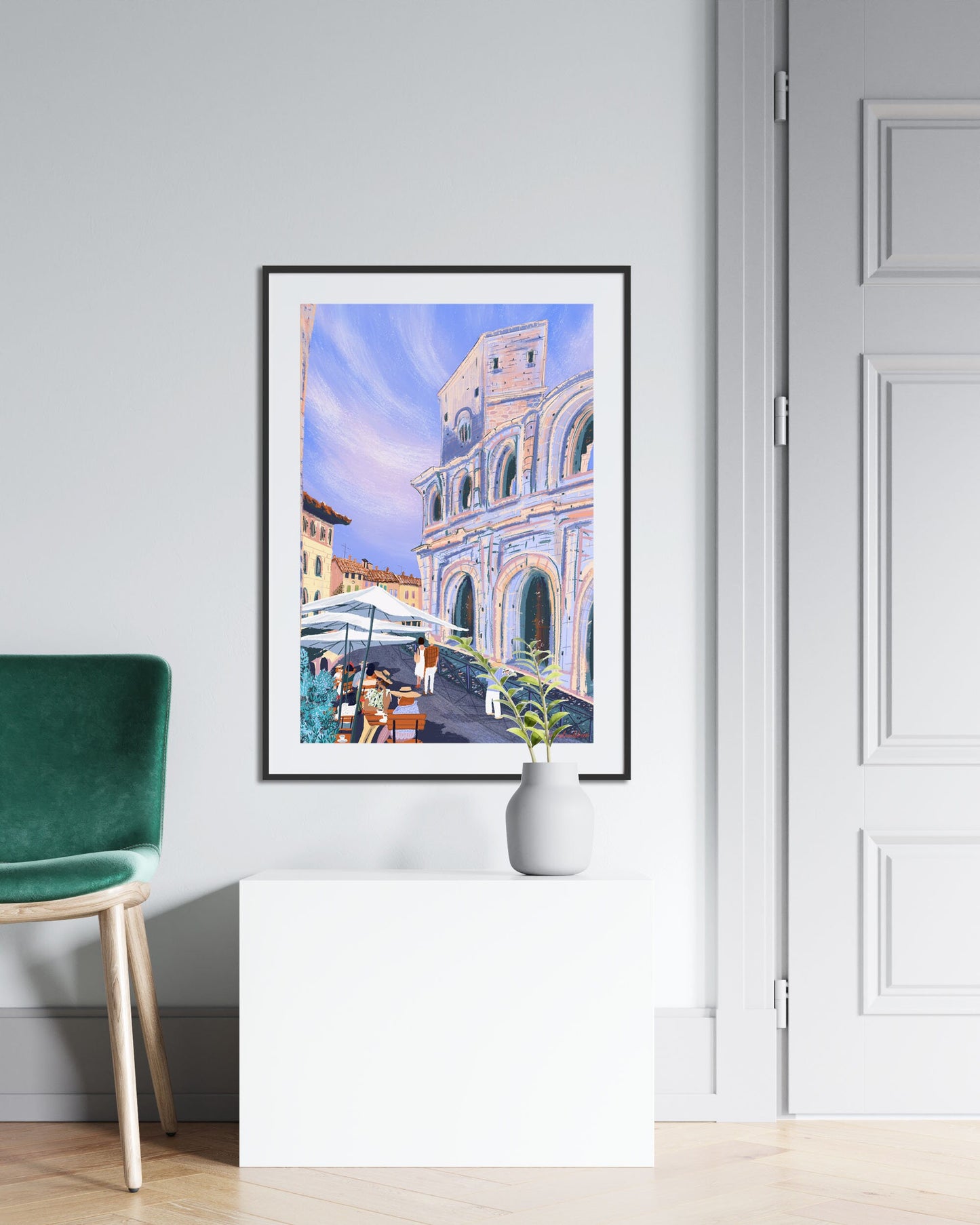Arles Arena Art Print: French Provence Artwork