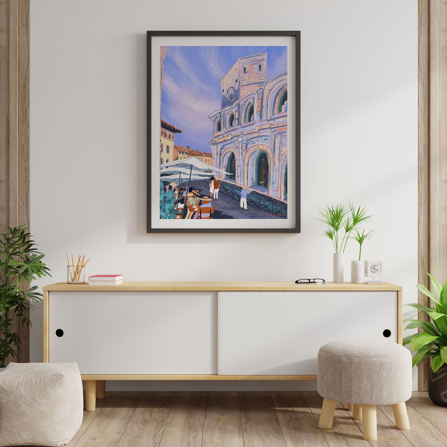 Arles Arena Art Print: French Provence Artwork