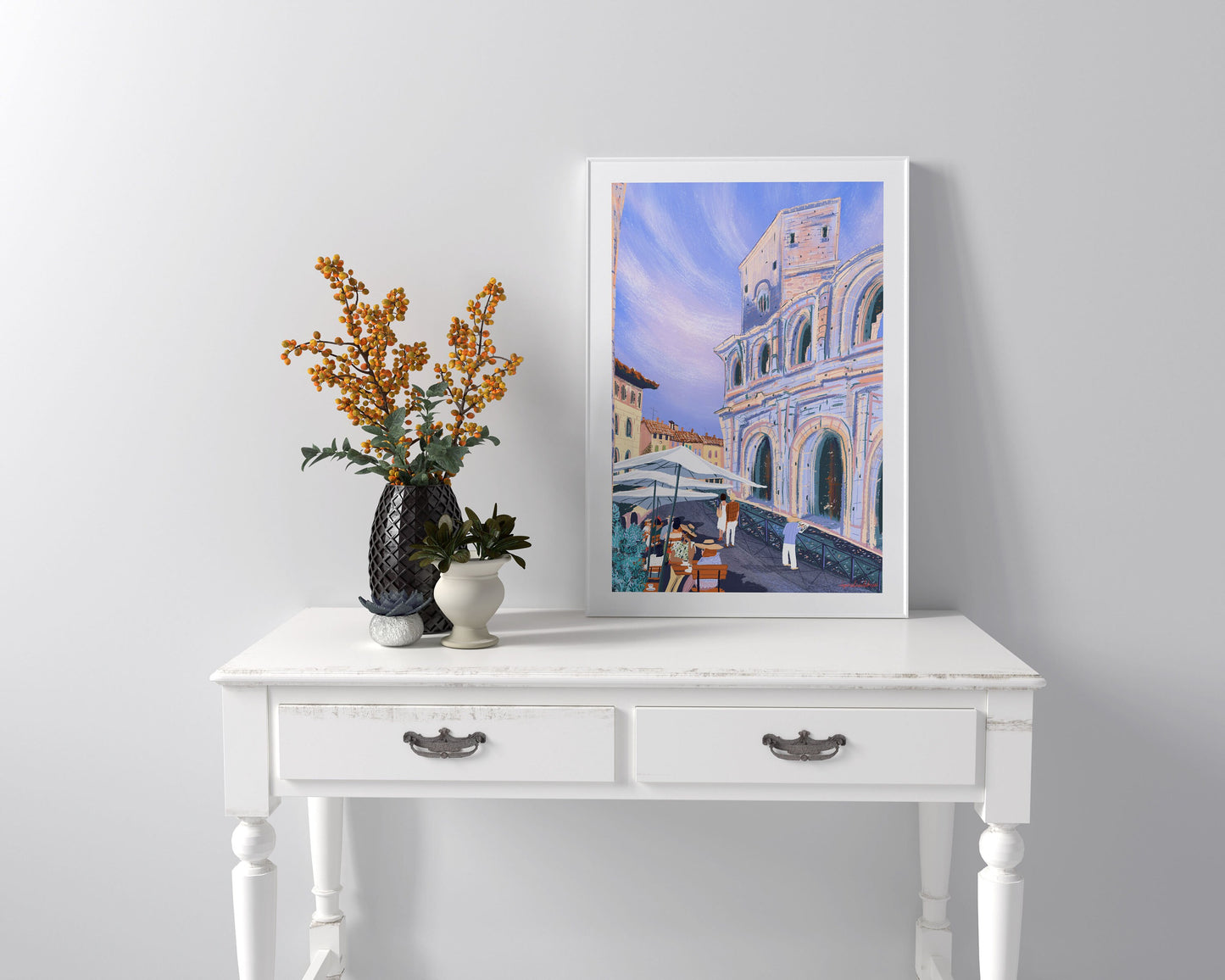 Arles Arena Art Print: French Provence Artwork