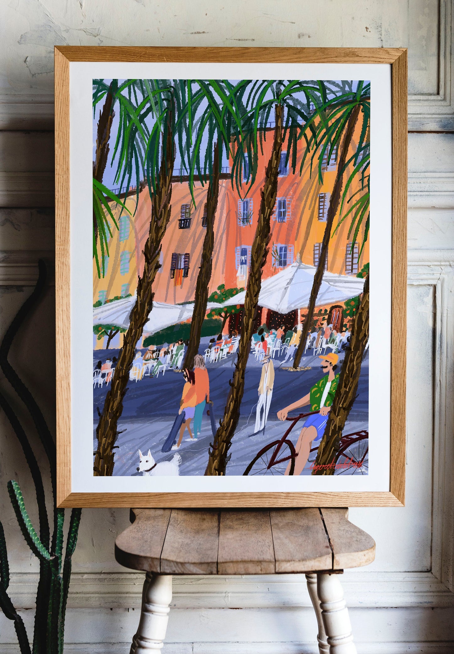Barcelona city art poster |Barcelona travel illustration |Barcelona art gift