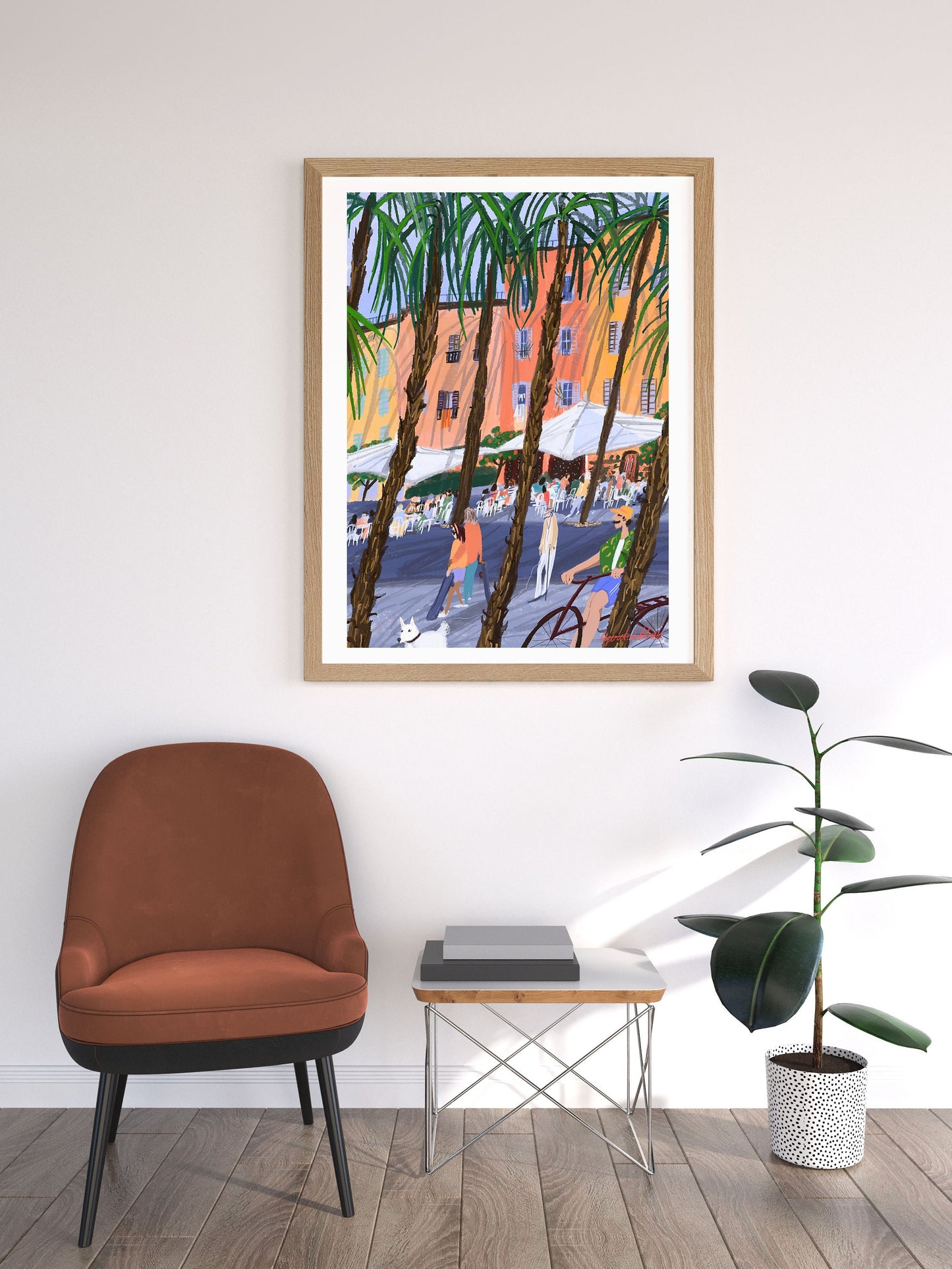 Barcelona city art poster |Barcelona travel illustration |Barcelona art gift