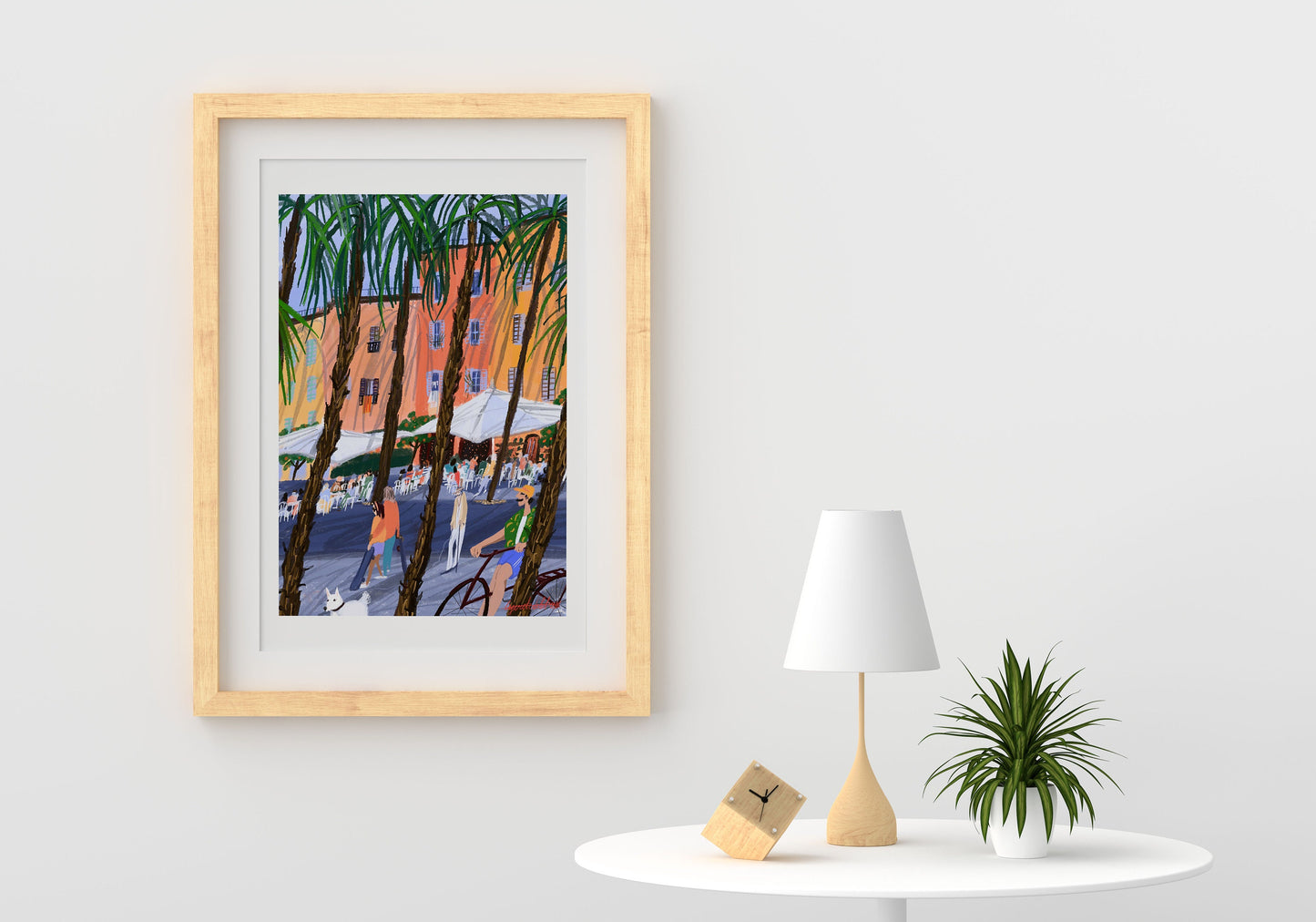 Barcelona city art poster |Barcelona travel illustration |Barcelona art gift