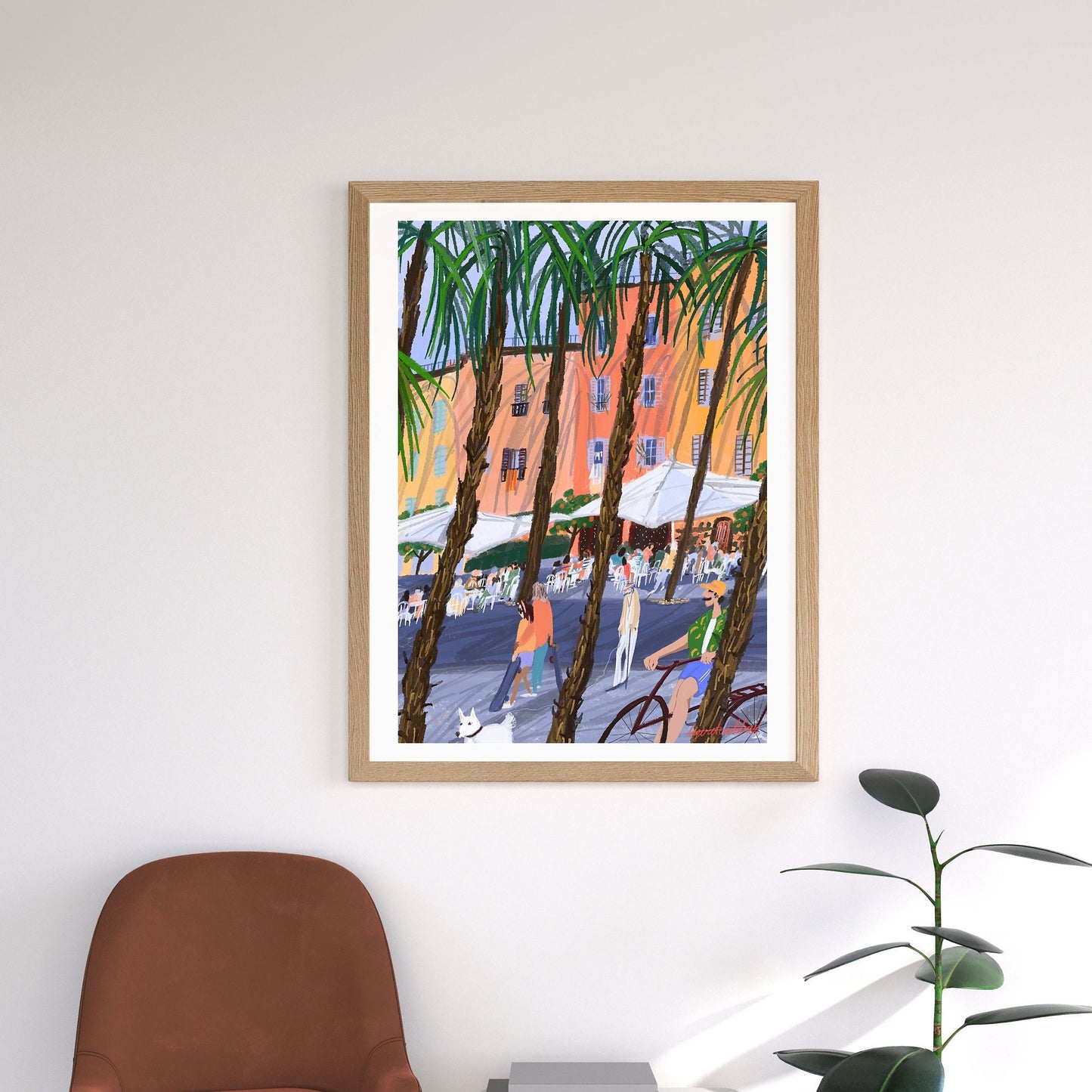 Barcelona city art poster |Barcelona travel illustration |Barcelona art gift