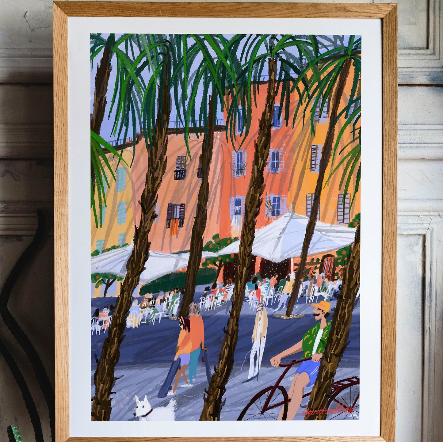 Barcelona city art poster |Barcelona travel illustration |Barcelona art gift