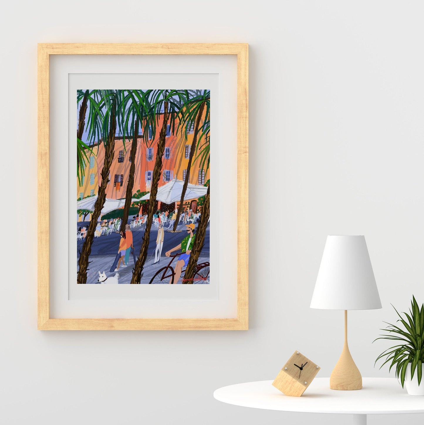 Barcelona city art poster |Barcelona travel illustration |Barcelona art gift