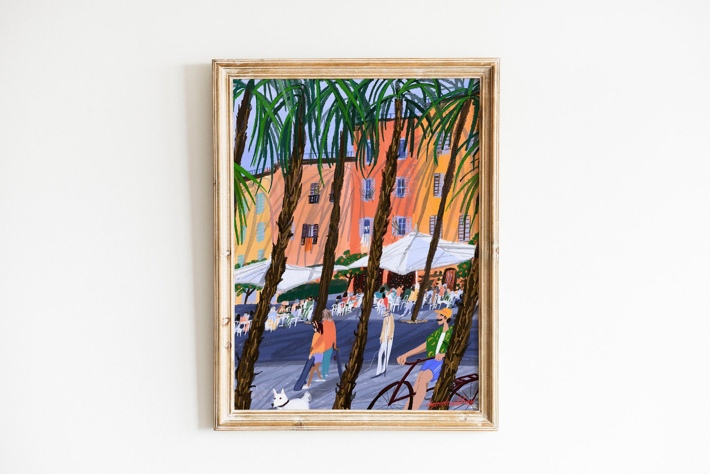 Barcelona city art poster |Barcelona travel illustration |Barcelona art gift