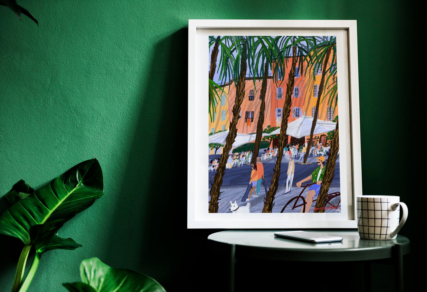 Barcelona city art poster |Barcelona travel illustration |Barcelona art gift