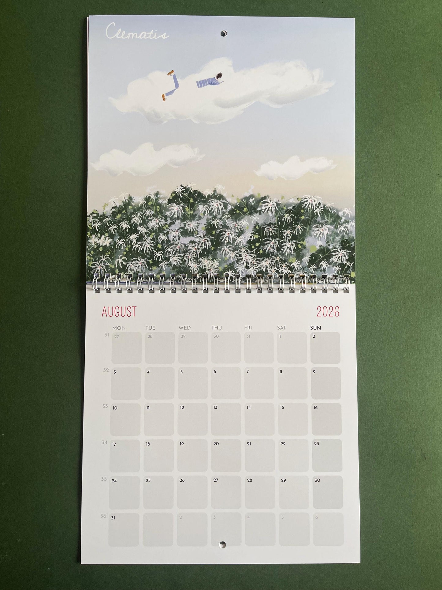 Healing Flowers – 2026 Wall Calendar | Bach Flower-Inspired Art Calendar | 21x21 cm Botanical Wellness Calendar | Floral Wall Decor Gift