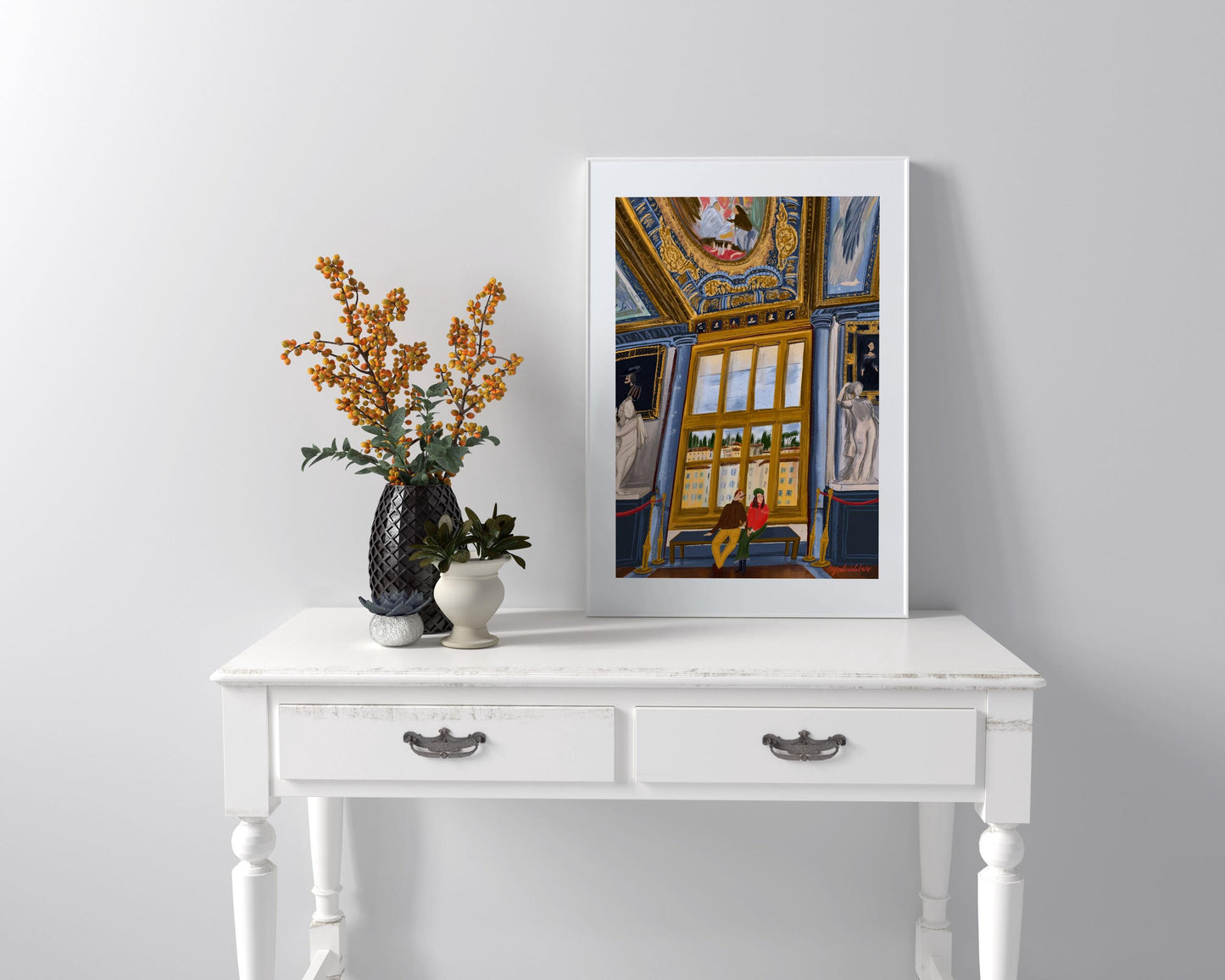 Florence Museum Love|Romantic Couple in an Italian Art Gallery| Uffizi Inspired Wall Art