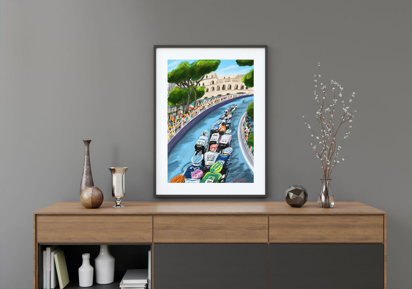 Cycling Wall Art poster |Giro d'Italia inspired art print | Italian cycling race |Gift for Cyclist