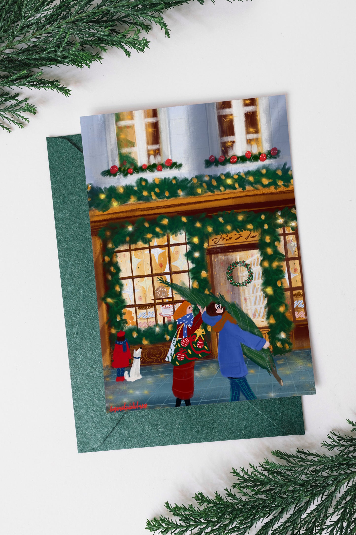 Set of Christmas postcards |Christmas postcards from Paris |New year Postcards set|Pack of Christmas postcards
