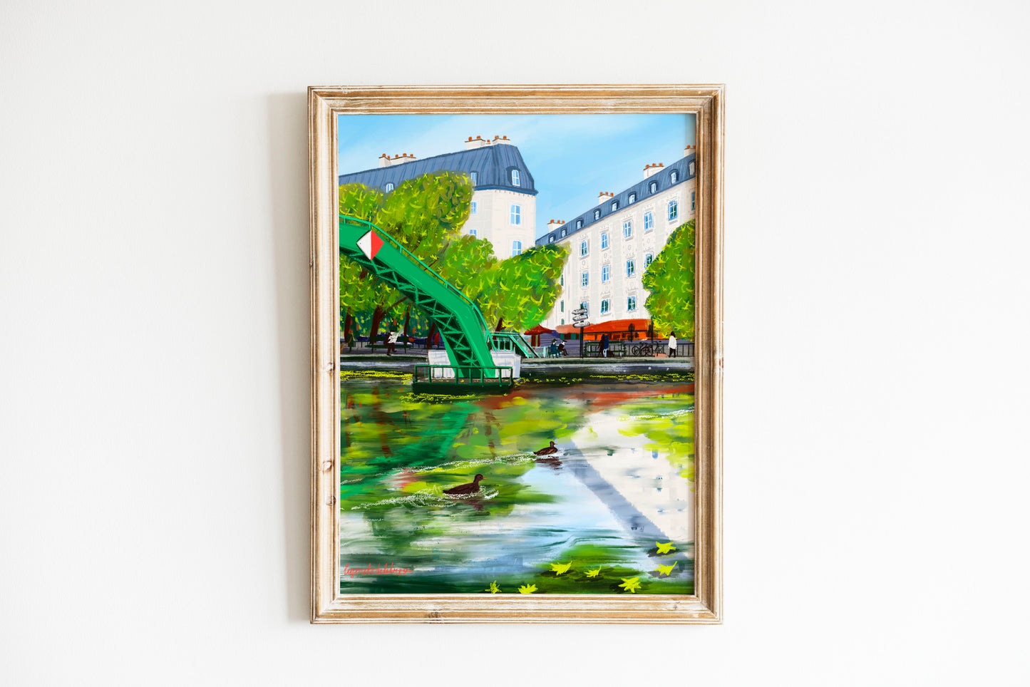 Paris Canal Saint Martin Vibes art poster