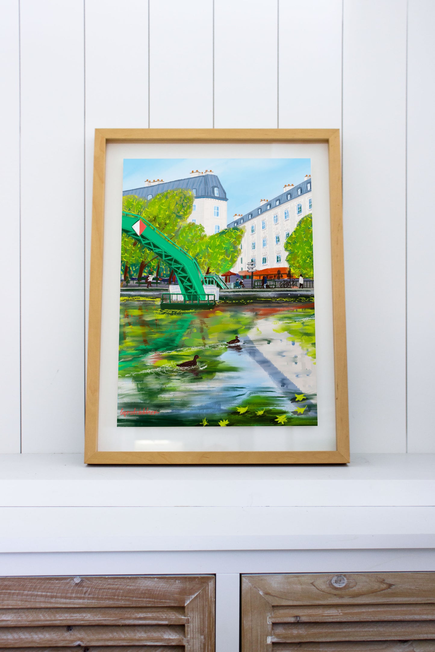 Paris Canal Saint Martin Vibes art poster