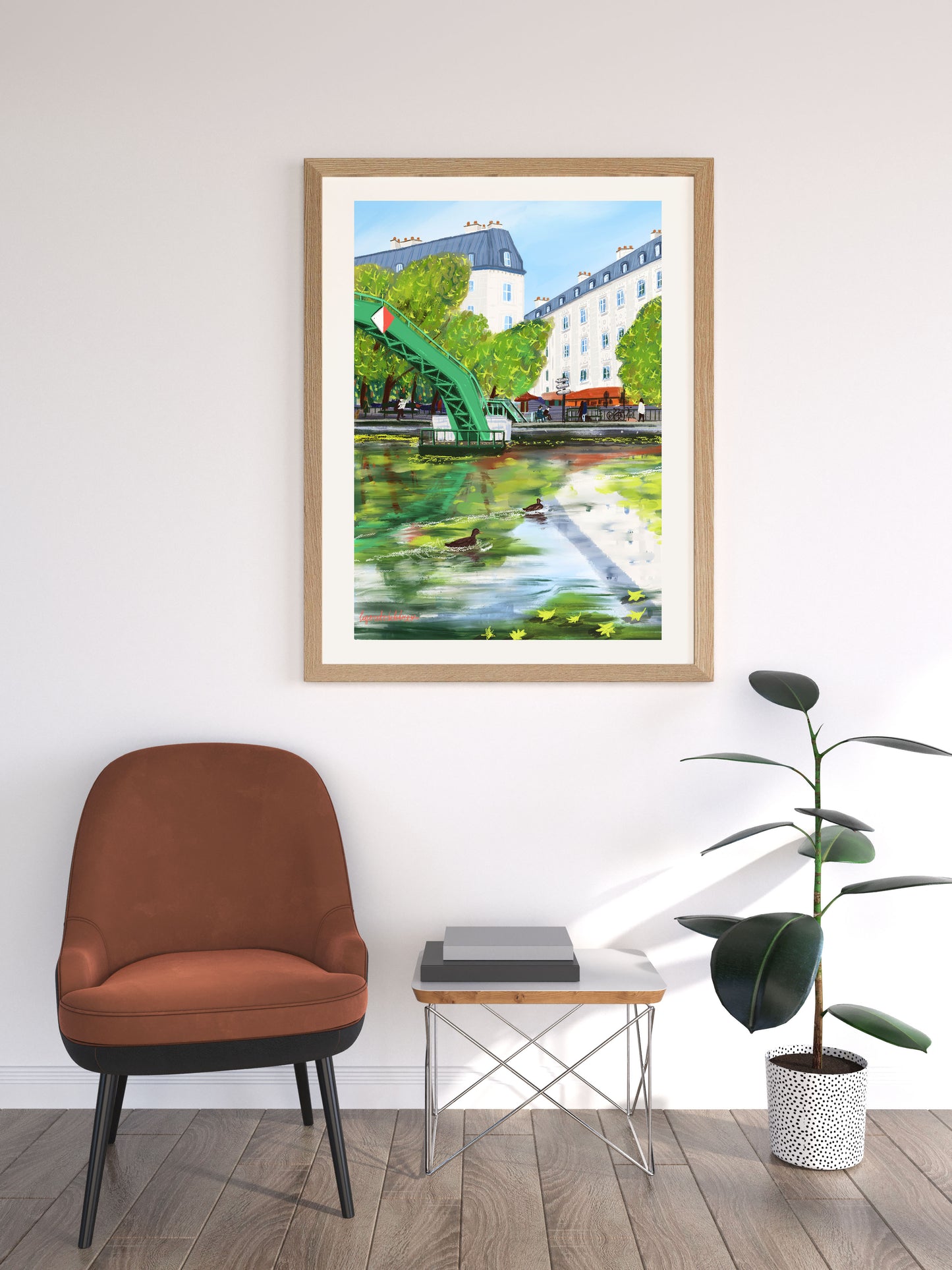Paris Canal Saint Martin Vibes art poster