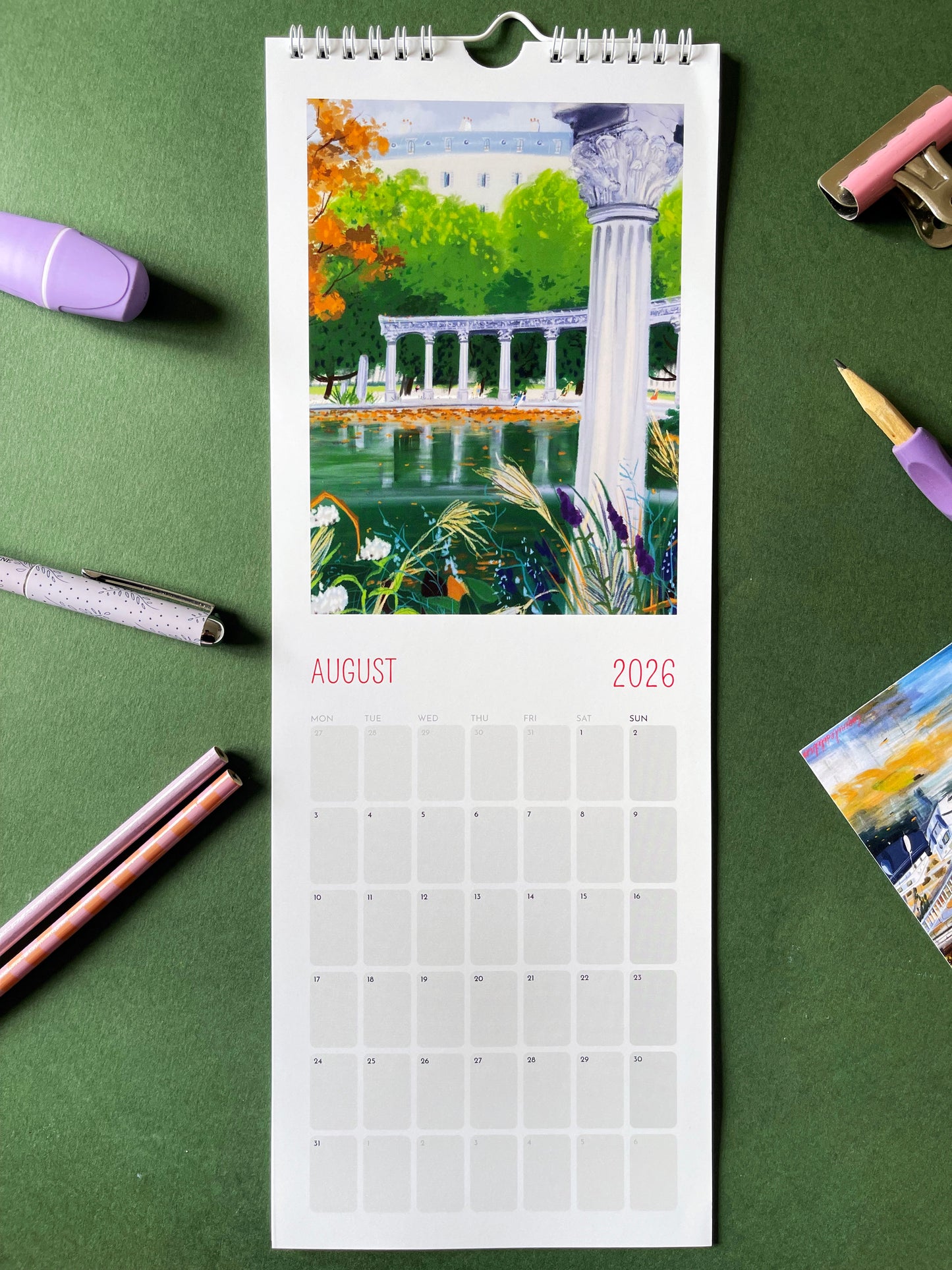 wall calendar 2026 -One Happy Year in Paris