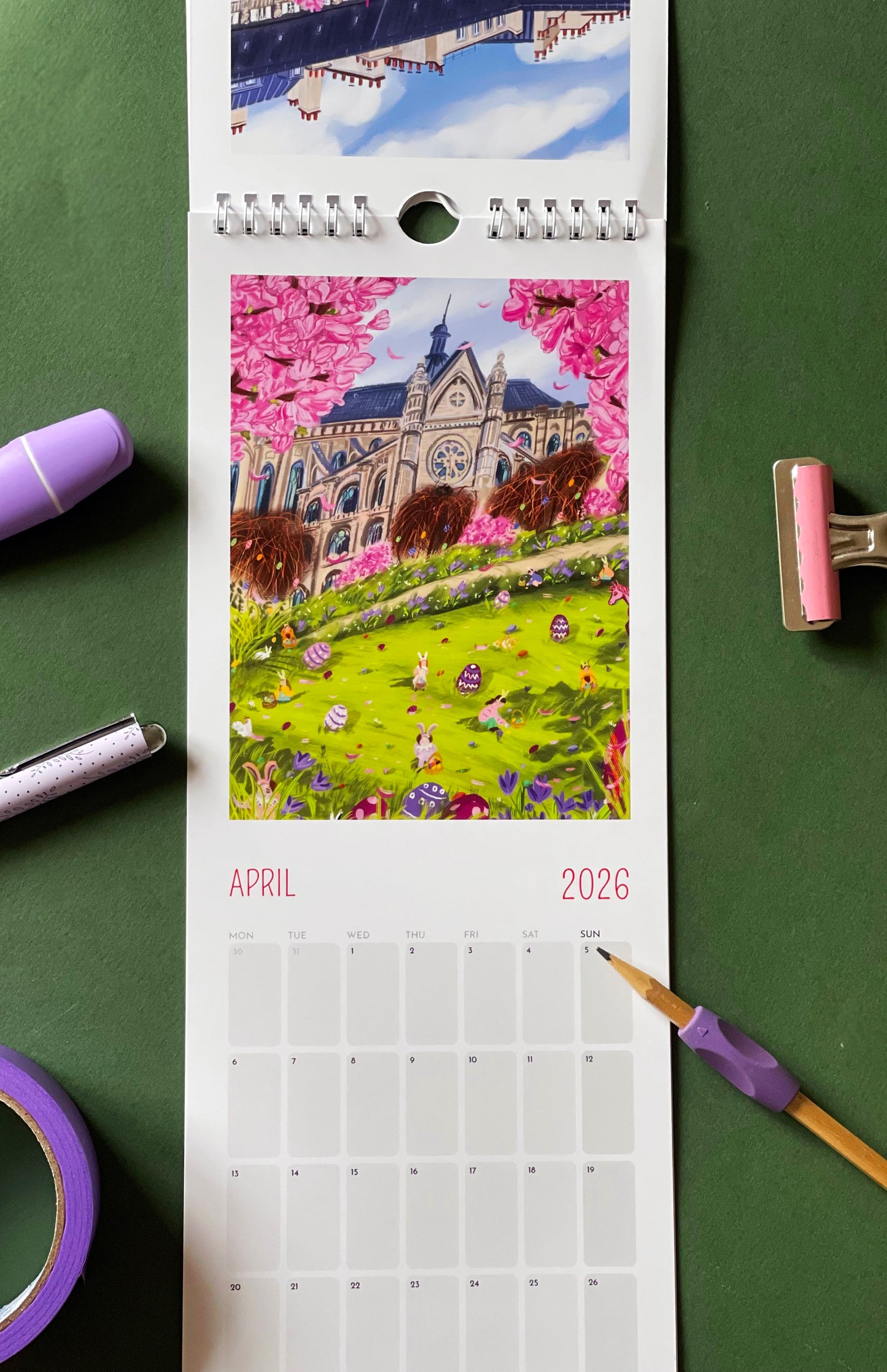wall calendar 2026 -One Happy Year in Paris