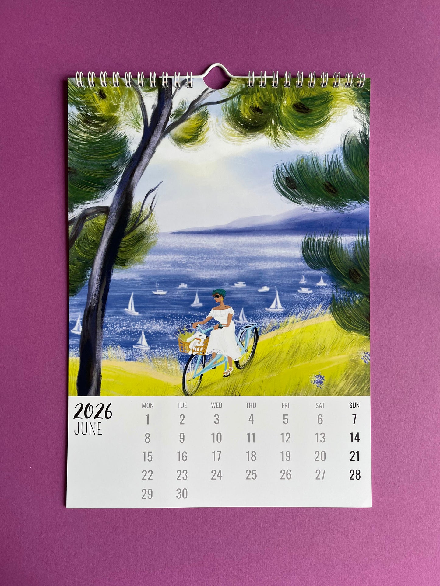 Wall calendar 2026| French Journey 2026 illustrated calendar| France travel calendar