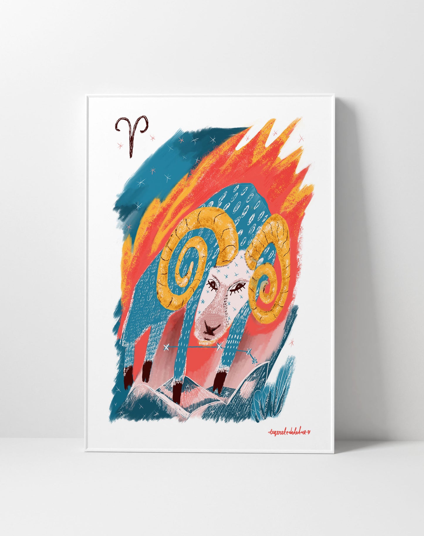 Aries Zodiac Sign Art Print