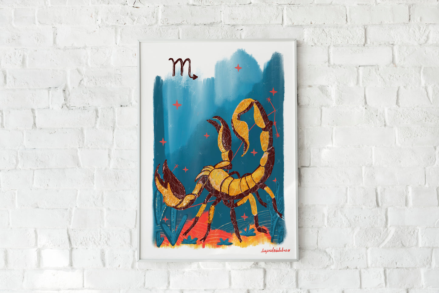 Scorpio Zodiac Sign Art Print