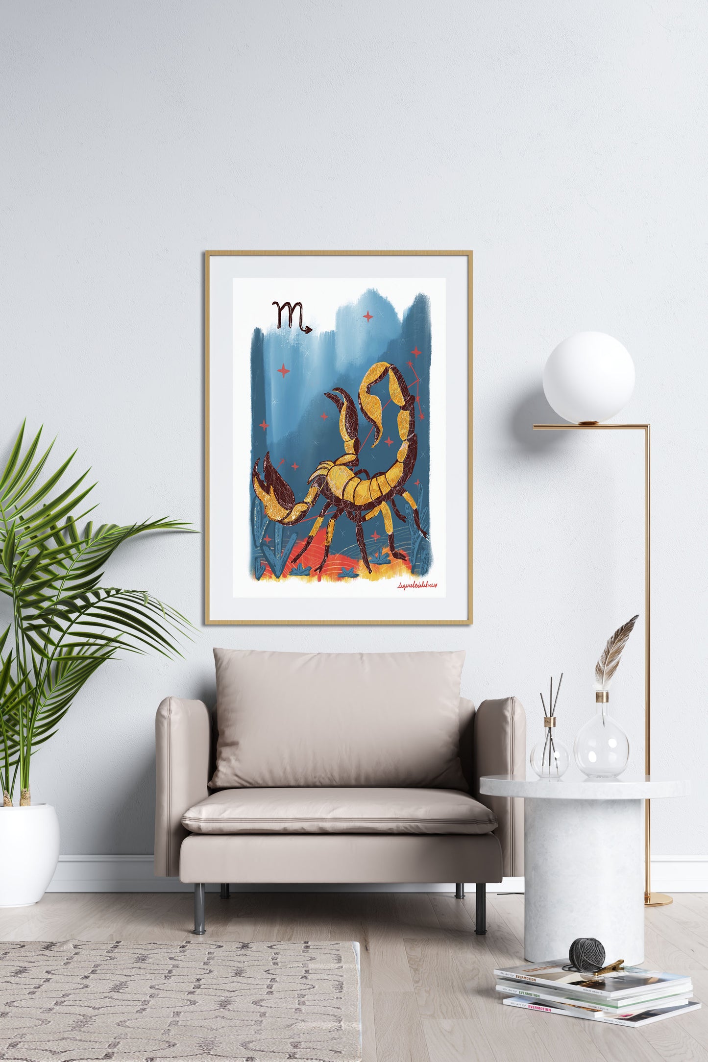 Scorpio Zodiac Sign Art Print